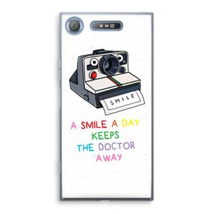 CaseCompany Smile: Sony Xperia XZ1 Transparant Hoesje