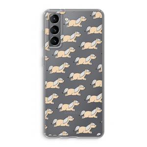 CaseCompany Ponys: Samsung Galaxy S21 Transparant Hoesje
