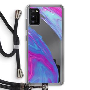 CaseCompany Zweverige regenboog: Samsung Galaxy A41 Transparant Hoesje met koord