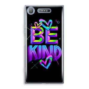 CaseCompany Be Kind: Sony Xperia XZ1 Transparant Hoesje