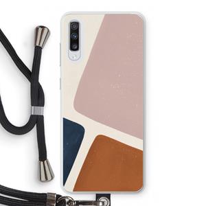 CaseCompany Geo #2: Samsung Galaxy A70 Transparant Hoesje met koord