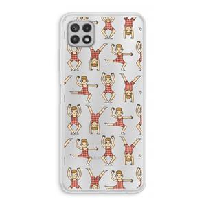 CaseCompany Gymboys: Samsung Galaxy A22 4G Transparant Hoesje