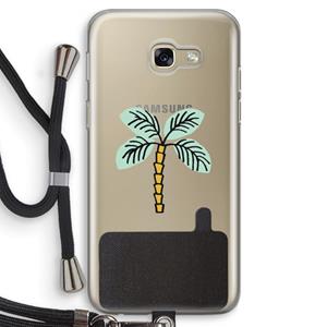 CaseCompany Palmboom: Samsung Galaxy A5 (2017) Transparant Hoesje met koord