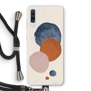 CaseCompany Geo #4: Samsung Galaxy A70 Transparant Hoesje met koord