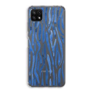 CaseCompany Blauwe nerven: Samsung Galaxy A22 5G Transparant Hoesje