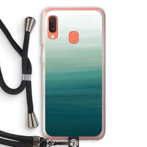 CaseCompany Ocean: Samsung Galaxy A20e Transparant Hoesje met koord