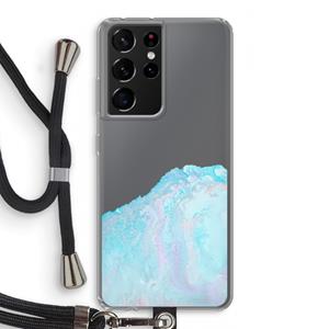 CaseCompany Fantasie pastel: Samsung Galaxy S21 Ultra Transparant Hoesje met koord
