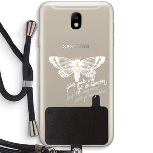 CaseCompany Good or bad: Samsung Galaxy J7 (2017) Transparant Hoesje met koord