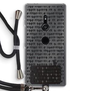 CaseCompany Crazy shapes: Sony Xperia XZ2 Transparant Hoesje met koord