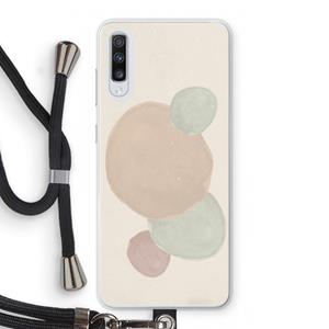 CaseCompany Geo #9: Samsung Galaxy A70 Transparant Hoesje met koord