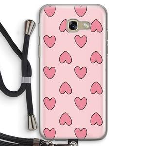 CaseCompany Ondersteboven verliefd: Samsung Galaxy A5 (2017) Transparant Hoesje met koord