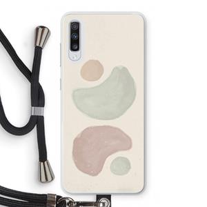 CaseCompany Geo #10: Samsung Galaxy A70 Transparant Hoesje met koord