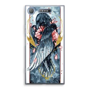 CaseCompany Golden Raven: Sony Xperia XZ1 Transparant Hoesje