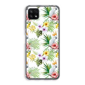 CaseCompany Gele kuif: Samsung Galaxy A22 5G Transparant Hoesje