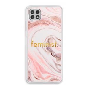 CaseCompany Feminist: Samsung Galaxy A22 4G Transparant Hoesje
