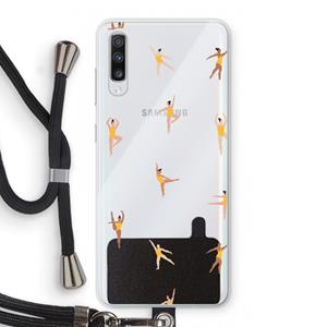 CaseCompany Dans #2: Samsung Galaxy A70 Transparant Hoesje met koord
