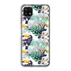 CaseCompany Tukans: Samsung Galaxy A22 5G Transparant Hoesje