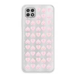 CaseCompany Ass 'n Titties: Samsung Galaxy A22 4G Transparant Hoesje
