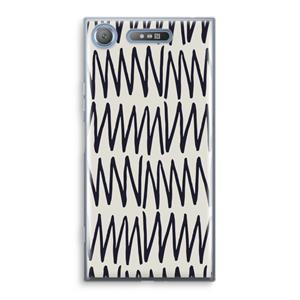 CaseCompany Marrakech Zigzag: Sony Xperia XZ1 Transparant Hoesje