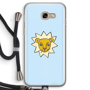 CaseCompany Kleine leeuw: Samsung Galaxy A5 (2017) Transparant Hoesje met koord