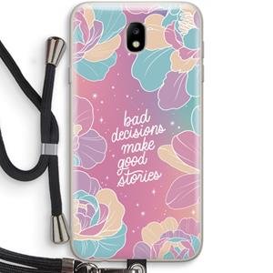 CaseCompany Good stories: Samsung Galaxy J7 (2017) Transparant Hoesje met koord