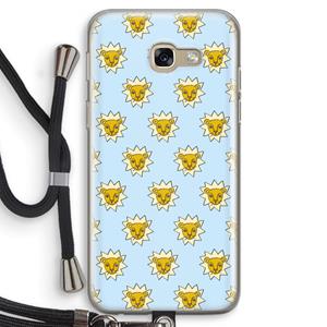 CaseCompany Leeuwenkoppen: Samsung Galaxy A5 (2017) Transparant Hoesje met koord