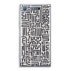 CaseCompany Moroccan Print: Sony Xperia XZ1 Transparant Hoesje