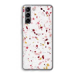 CaseCompany Terrazzo N°9: Samsung Galaxy S21 Transparant Hoesje