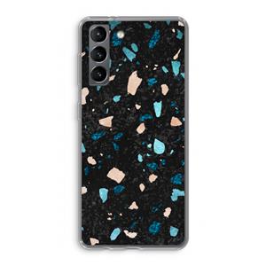 CaseCompany Terrazzo N°11: Samsung Galaxy S21 Transparant Hoesje