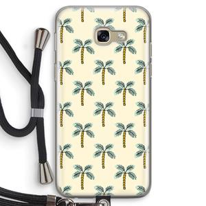 CaseCompany Paradise: Samsung Galaxy A5 (2017) Transparant Hoesje met koord