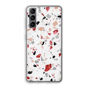 CaseCompany Terrazzo N°12: Samsung Galaxy S21 Transparant Hoesje