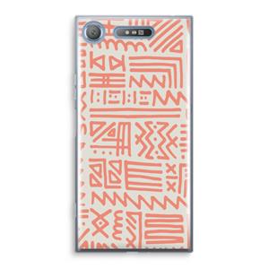 CaseCompany Marrakech Pink: Sony Xperia XZ1 Transparant Hoesje
