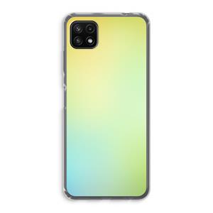 CaseCompany Minty mist pastel: Samsung Galaxy A22 5G Transparant Hoesje