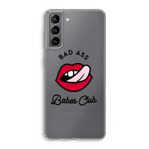 CaseCompany Badass Babes Club: Samsung Galaxy S21 Transparant Hoesje