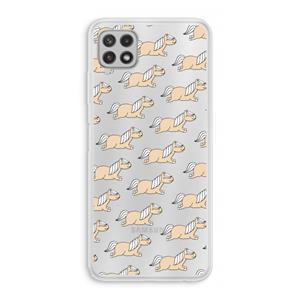 CaseCompany Ponys: Samsung Galaxy A22 4G Transparant Hoesje