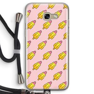 CaseCompany Waterijsjes: Samsung Galaxy A5 (2017) Transparant Hoesje met koord