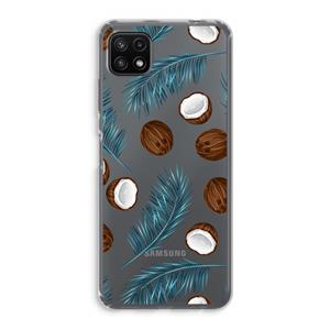 CaseCompany Kokosnoot roze: Samsung Galaxy A22 5G Transparant Hoesje