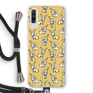 CaseCompany Haas: Samsung Galaxy A70 Transparant Hoesje met koord