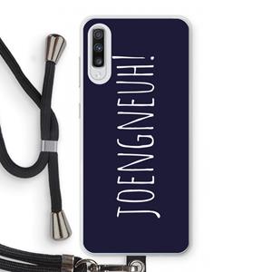 CaseCompany Joengneuh!: Samsung Galaxy A70 Transparant Hoesje met koord