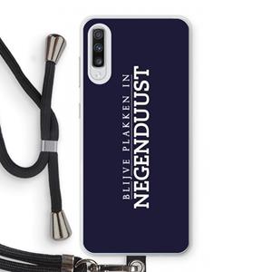 CaseCompany Blijve plakken in Negenduust: Samsung Galaxy A70 Transparant Hoesje met koord