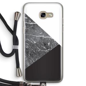 CaseCompany Combinatie marmer: Samsung Galaxy A5 (2017) Transparant Hoesje met koord