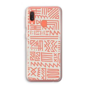 CaseCompany Marrakech Pink: Samsung Galaxy A20e Transparant Hoesje
