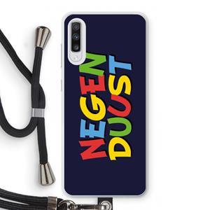 CaseCompany 90's One: Samsung Galaxy A70 Transparant Hoesje met koord
