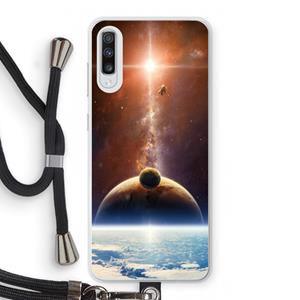 CaseCompany Omicron 2019: Samsung Galaxy A70 Transparant Hoesje met koord