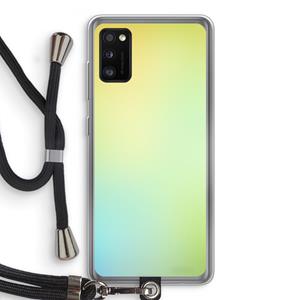 CaseCompany Minty mist pastel: Samsung Galaxy A41 Transparant Hoesje met koord