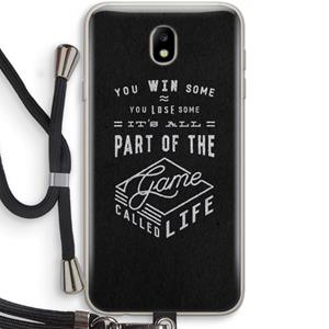 CaseCompany Life: Samsung Galaxy J7 (2017) Transparant Hoesje met koord