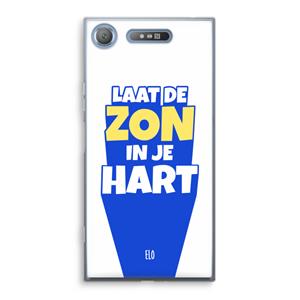 CaseCompany Laat de zon in je hart: Sony Xperia XZ1 Transparant Hoesje
