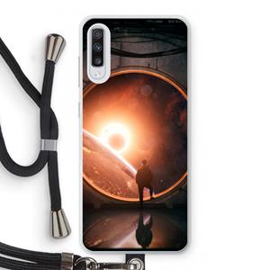CaseCompany Ephemeral: Samsung Galaxy A70 Transparant Hoesje met koord