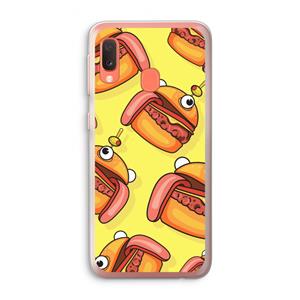 CaseCompany Hamburger: Samsung Galaxy A20e Transparant Hoesje
