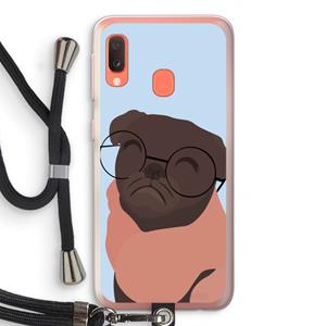 CaseCompany Ludo: Samsung Galaxy A20e Transparant Hoesje met koord